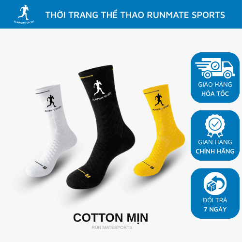 Tất chống trơn cổ cao - RUNMATE SPORTS TCC 2025