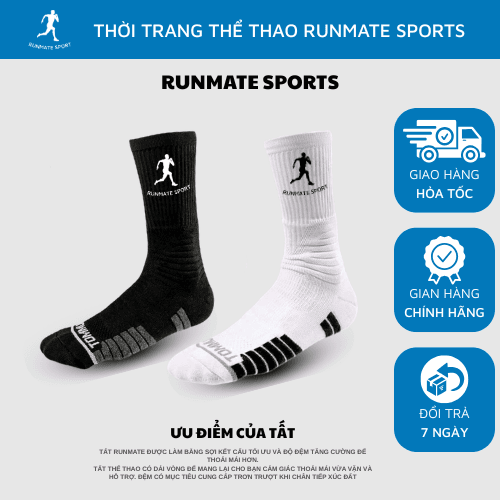 Tất chống trơn cổ cao - RUNMATE SPORTS